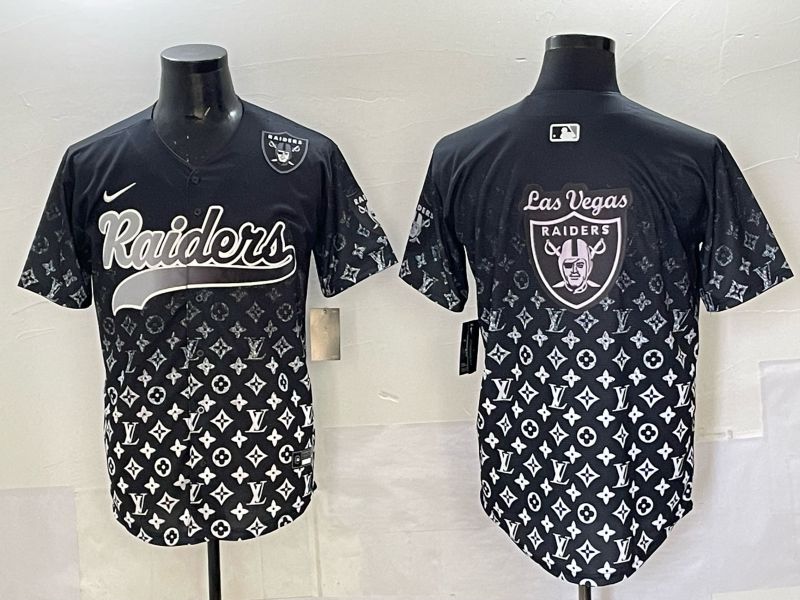 Men 2025 Oakland Raiders Blank Black Nike Limited NFL Jersey 016